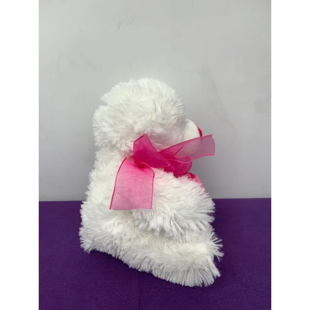 Walmart Only You Valentine Bear 7 Inch Pink Heart Bow Plush Stuffed Animal